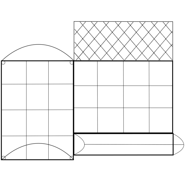 Kit complet 3 bacs métal modulables carrés potager et serre à tomates + treillis + housse