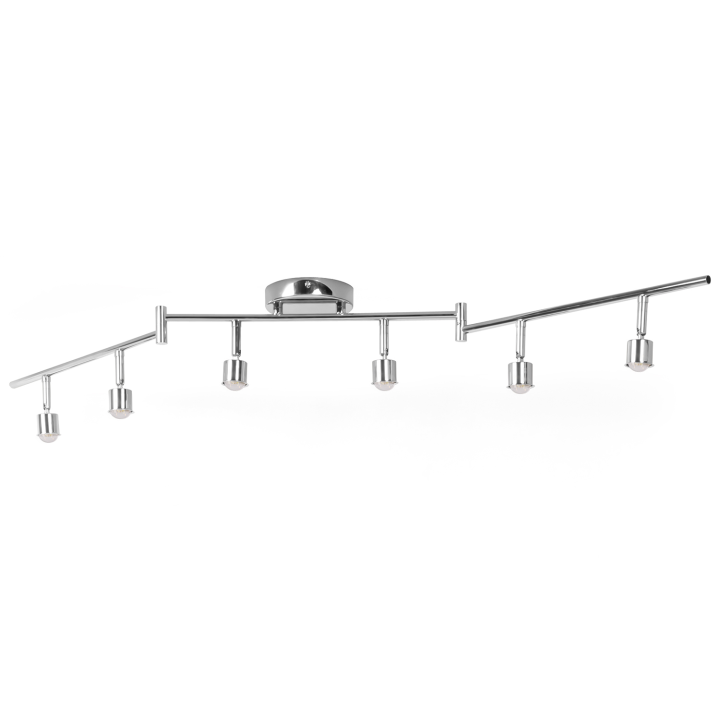 Cheap 6 spot silver ceiling light | ID Market