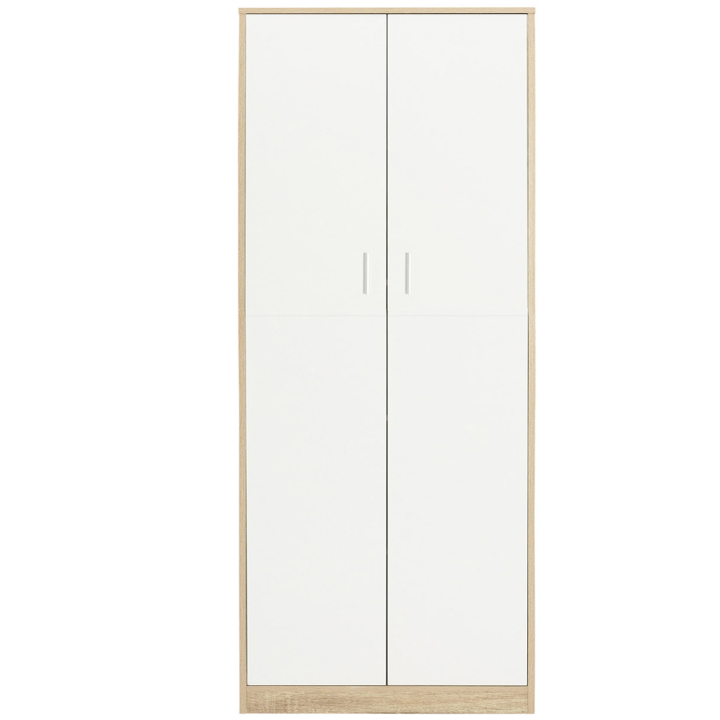 Armoire de bureau MARIA bois et blanc