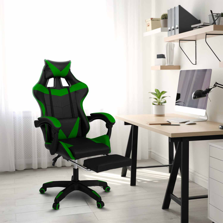 Fauteuil de gaming ALEX noir et vert