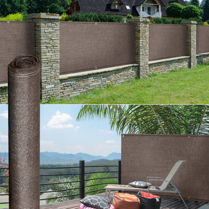 Pantalla opaca 1,5 m x 10 m 220g m² taupe| ID Market