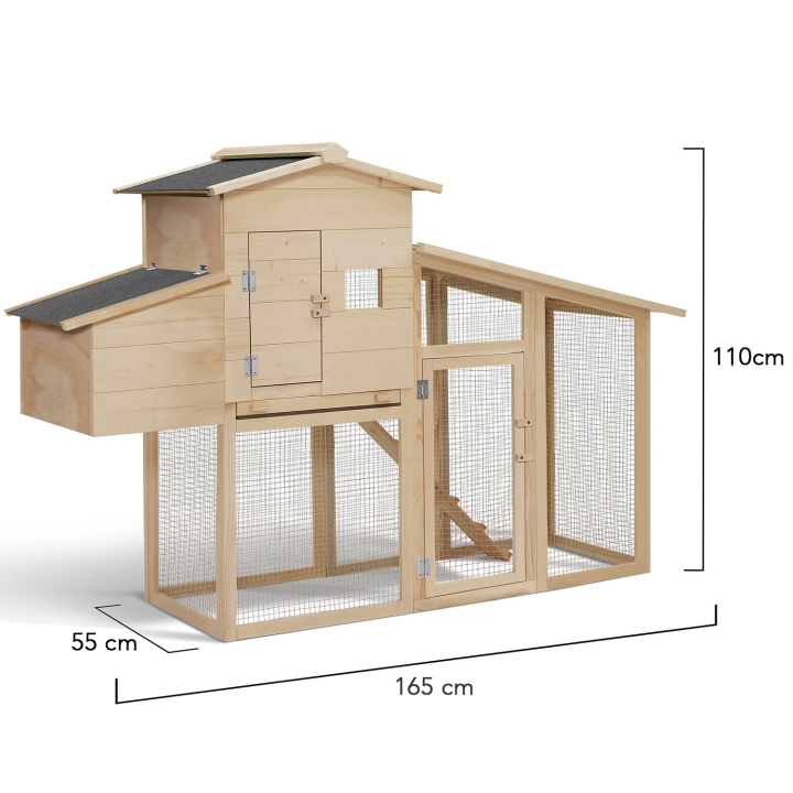 Poulailler COMFORT avec pondoir en bois