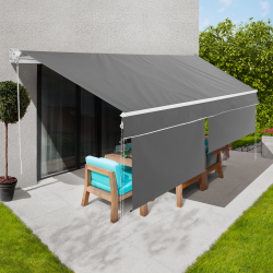 Toldo manual 4x3m gris antracita | ID Market