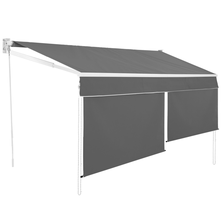 Toldo manual 4x3m gris antracita | ID Market