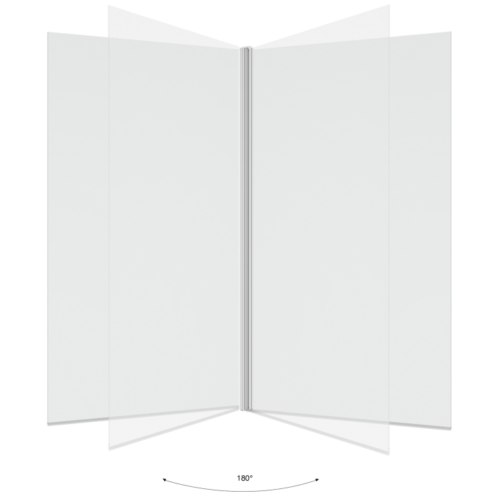 Mampara de baño giratoria 70x120 cm 1 panel | ID Market