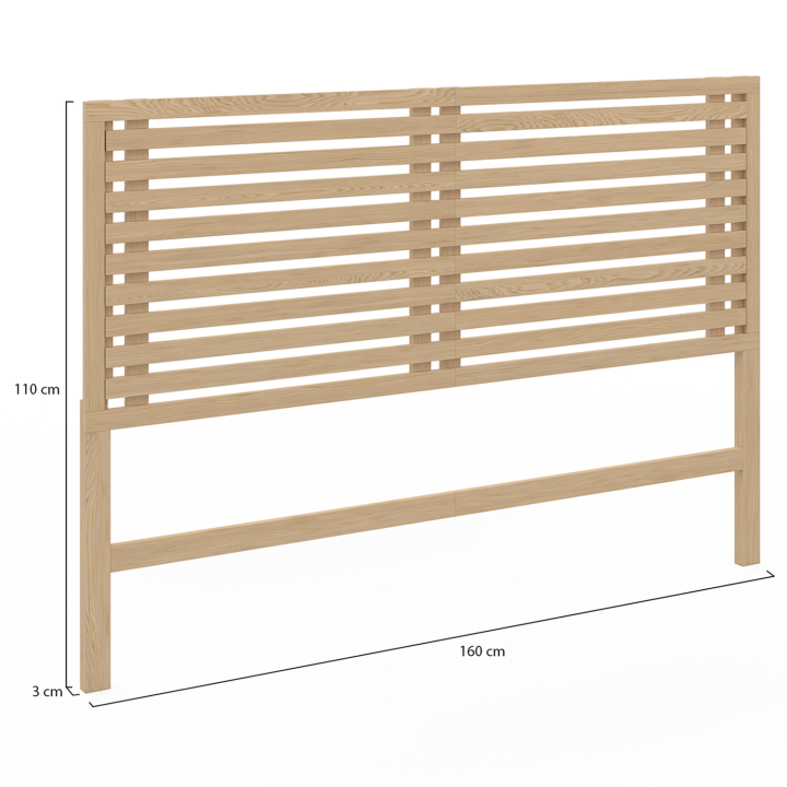 Cabecero de listones color madera clara 160 cm - AVA | ID Market