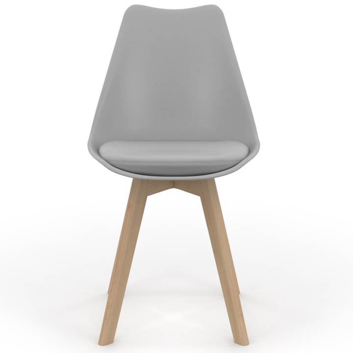 Scandinavische stoelen mix kleur donkergrijs en lichtgrijs - Set van 6 - SARA | ID Market