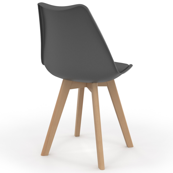 Scandinavische stoelen mix kleur donkergrijs en lichtgrijs - Set van 6 - SARA | ID Market