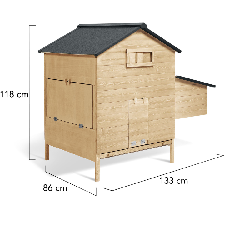 Poulailler chalet XL avec pondoir en bois