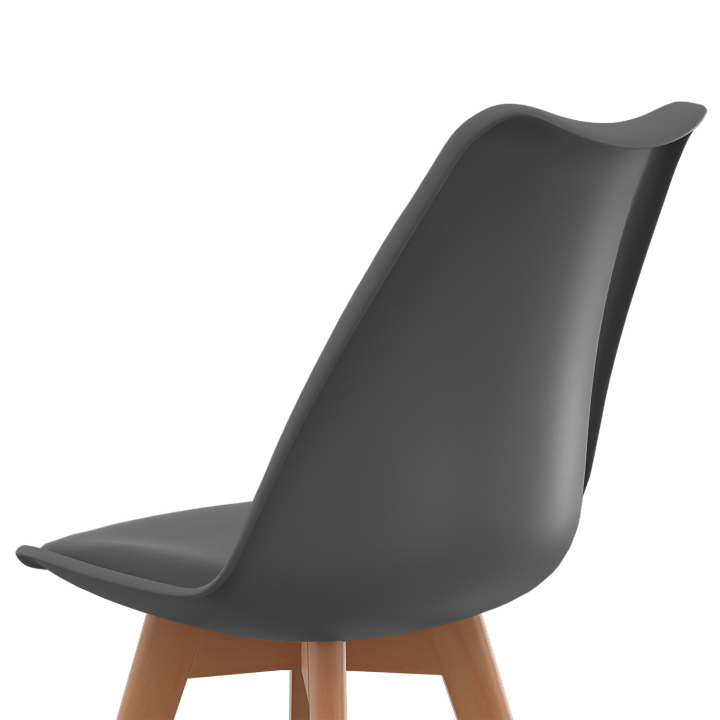 Scandinavische stoelen mix kleur donkergrijs en lichtgrijs - Set van 6 - SARA | ID Market