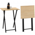 Lot de 2 tables d'appoint pliantes DETROIT design industriel