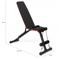 Banc de musculation réglable et inclinable fitness pour entrainement complet du corps