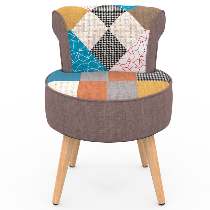 Sillón rana en tejido patchwork multicolor | ID Market