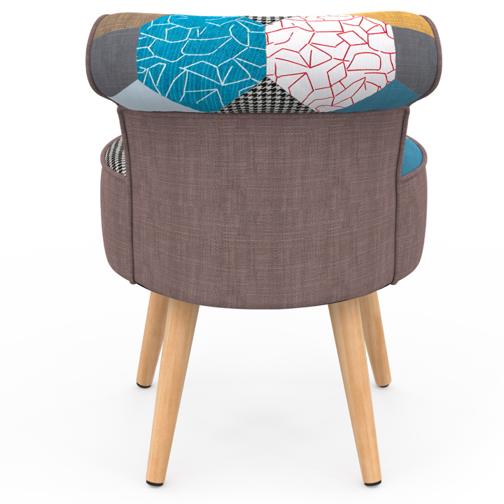 Sillón rana en tejido patchwork multicolor | ID Market