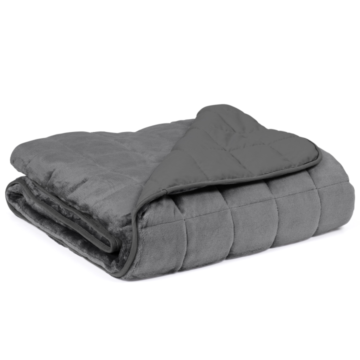 Manta lastrada 150x200 gris claro y oscuro 7kg - CELESTE | ID Market