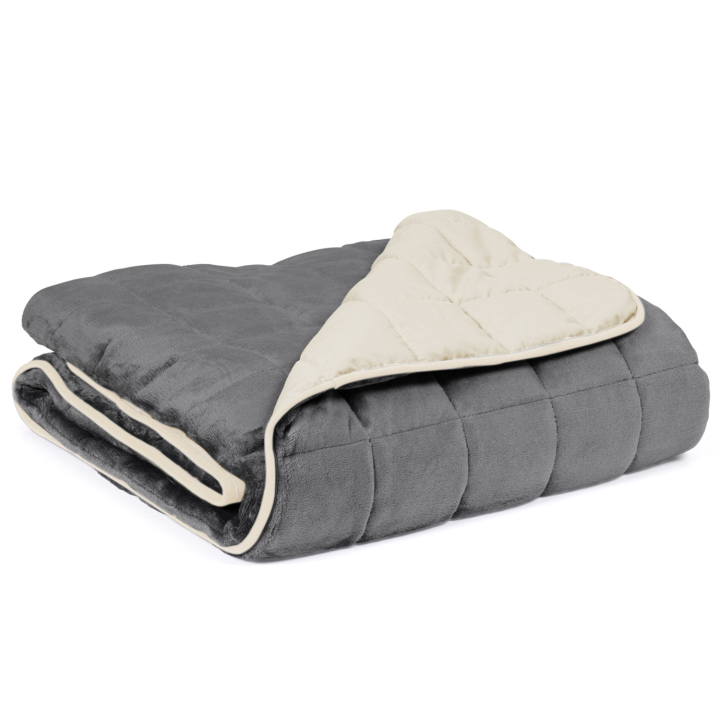 Manta lastrada 150x200 gris y crema 7kg - CELESTE | ID Market