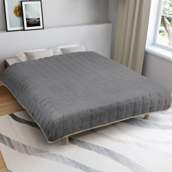 Manta lastrada 150x200 gris y crema 7kg - CELESTE | ID Market