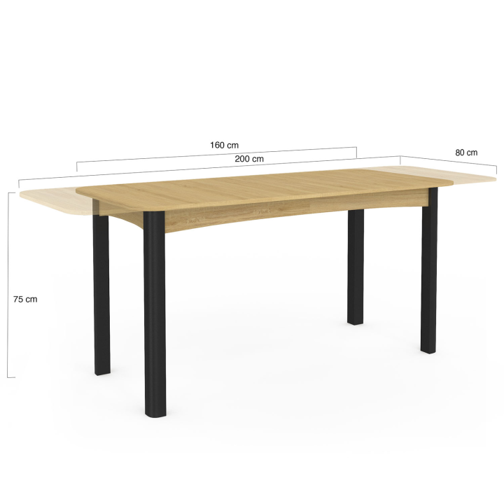 Mesa de comedor rectangular para 6-10 personas - JUNIO |ID Market