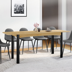 Mesa de comedor rectangular para 6-10 personas - JUNIO |ID Market