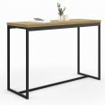 Table console 2en1 repliable 110 cm DETROIT 4 personnes design industriel