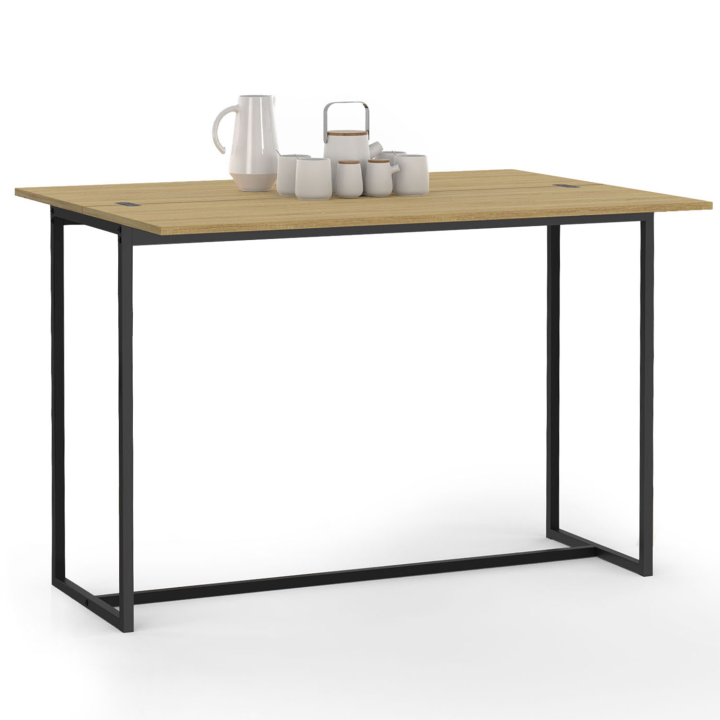 Table console 2en1 repliable 110 cm DETROIT 4 personnes design industriel