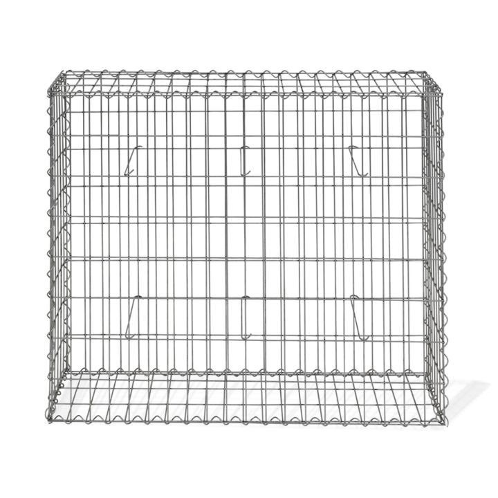 Lot de 2 gabions pour pierre 100 x 30 x 80 cm