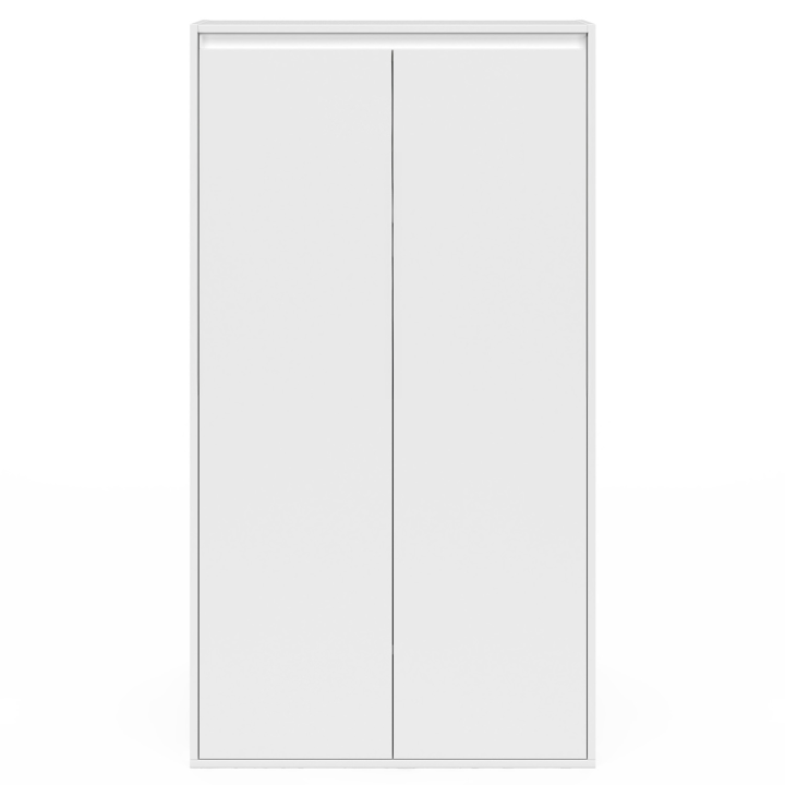 Armoire sous pente 2 portes TOMI 60 x 50 x 70/110 cm blanc