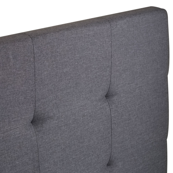 Cabecero de tela tapizado 160x58 cm gris | ID Market