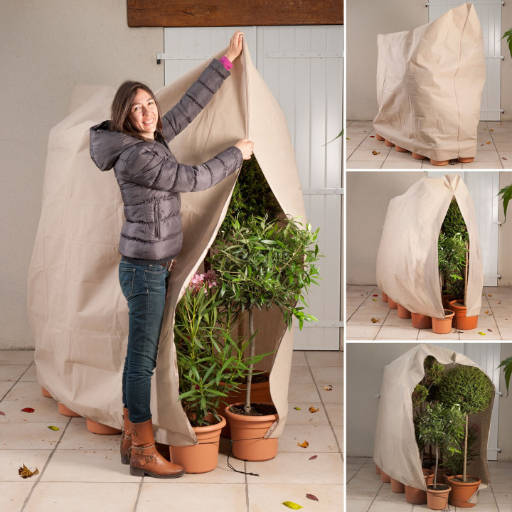 Housse d'hivernage pour plante et arbuste 120 x 180 cm