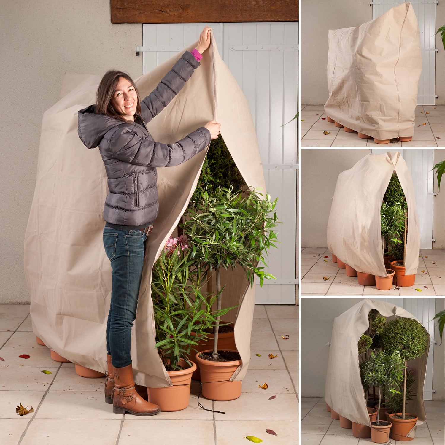 housse de protection pour plantes hiver 120 x 180 cm