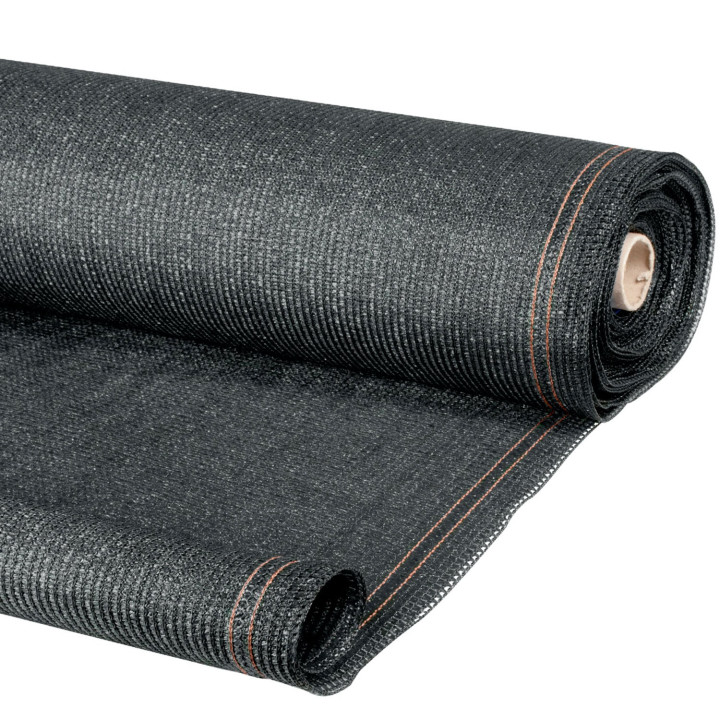 Brise vue renforcé 1 x 10 M gris 220 gr/m² luxe PRO