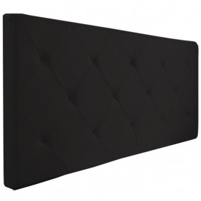 Tête de lit capitonnée EVA en PVC noir pour lit 140 et 160 CM