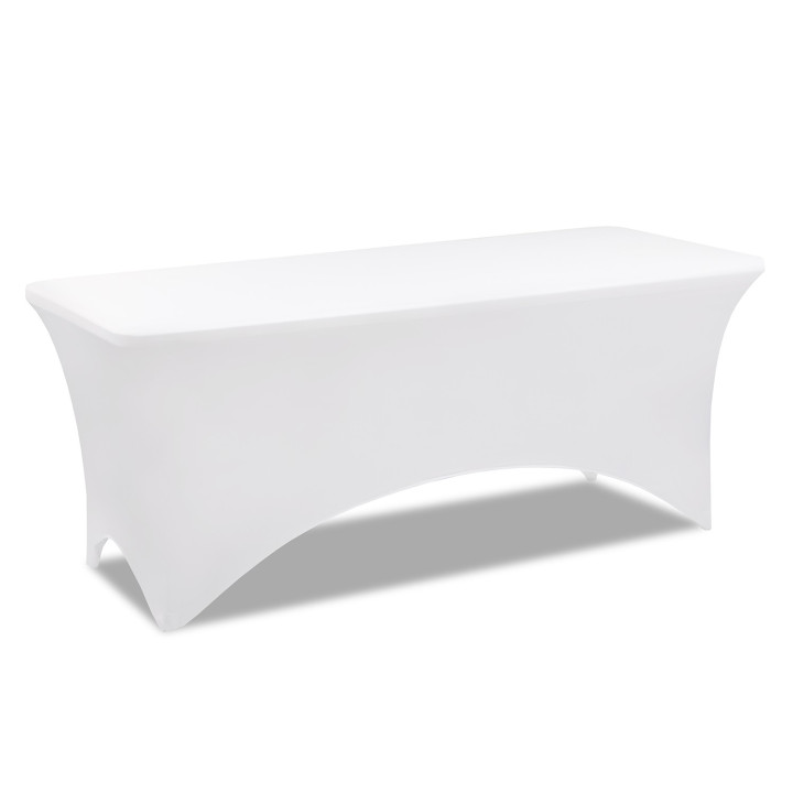 Cubremesa extensible blanco barato 180 cm | ID Market