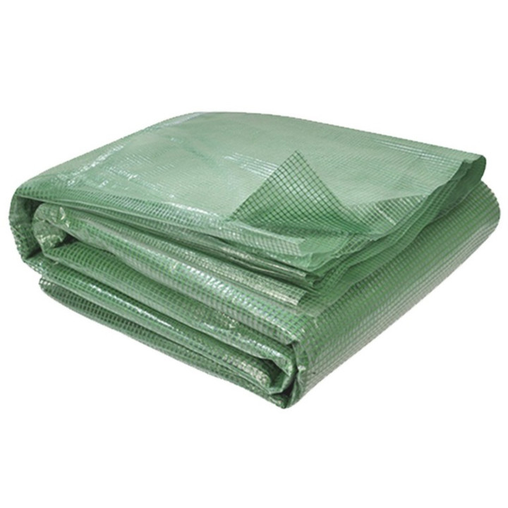 Bâche de rechange 130 gr/m² pour serre tunnel 18m² verte