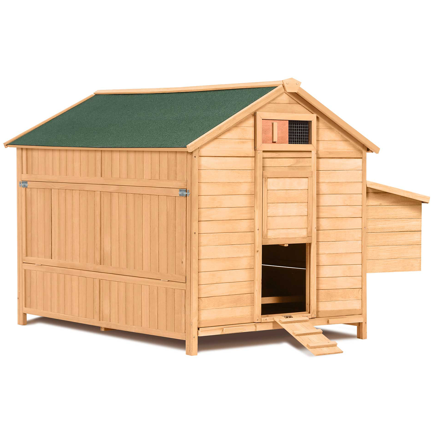 Poulailler Chalet En Bois 15 à 18 Poules Avec Pondoir Idmarket